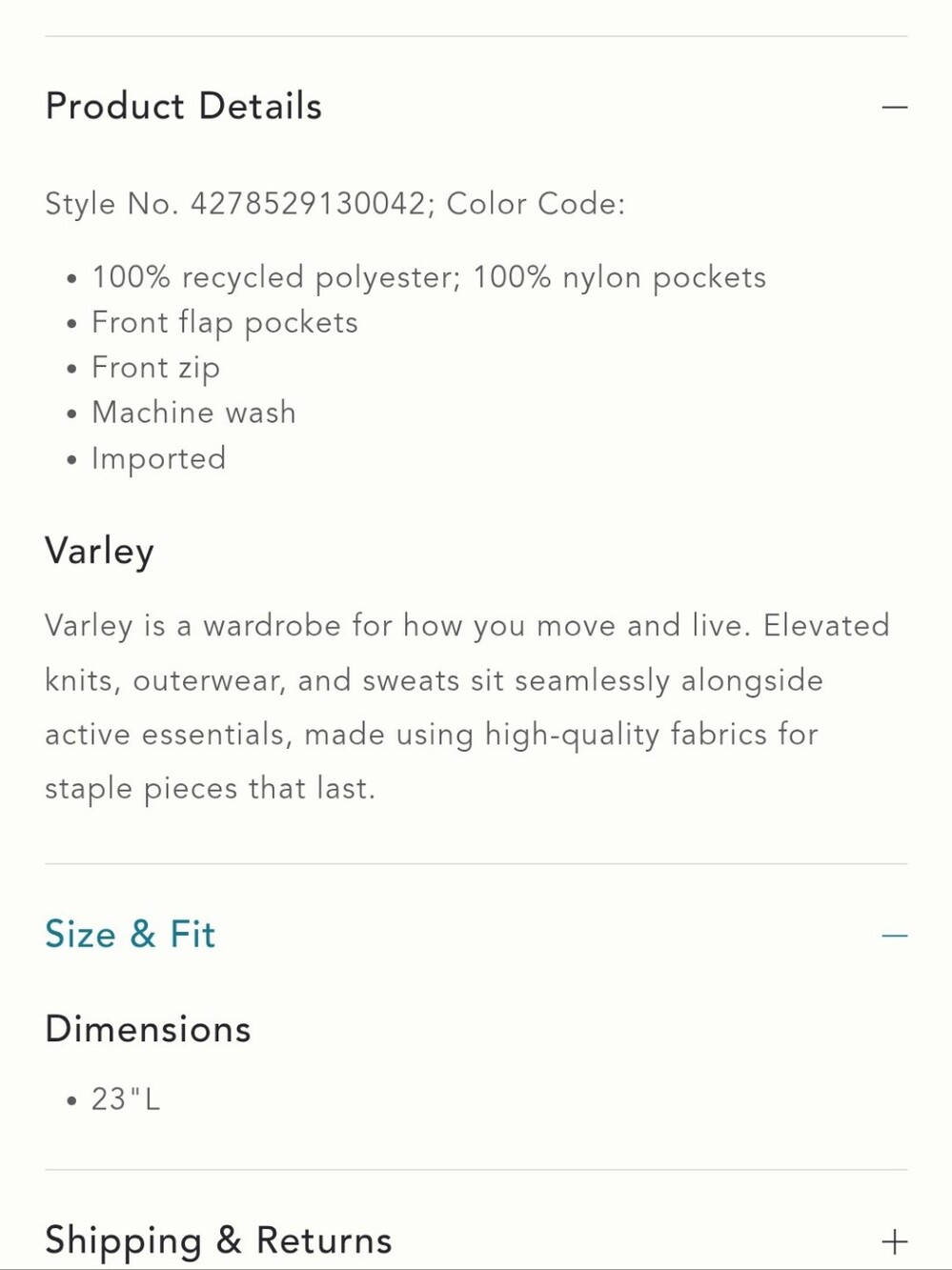 Varley Jacket - Picture 14 of 15